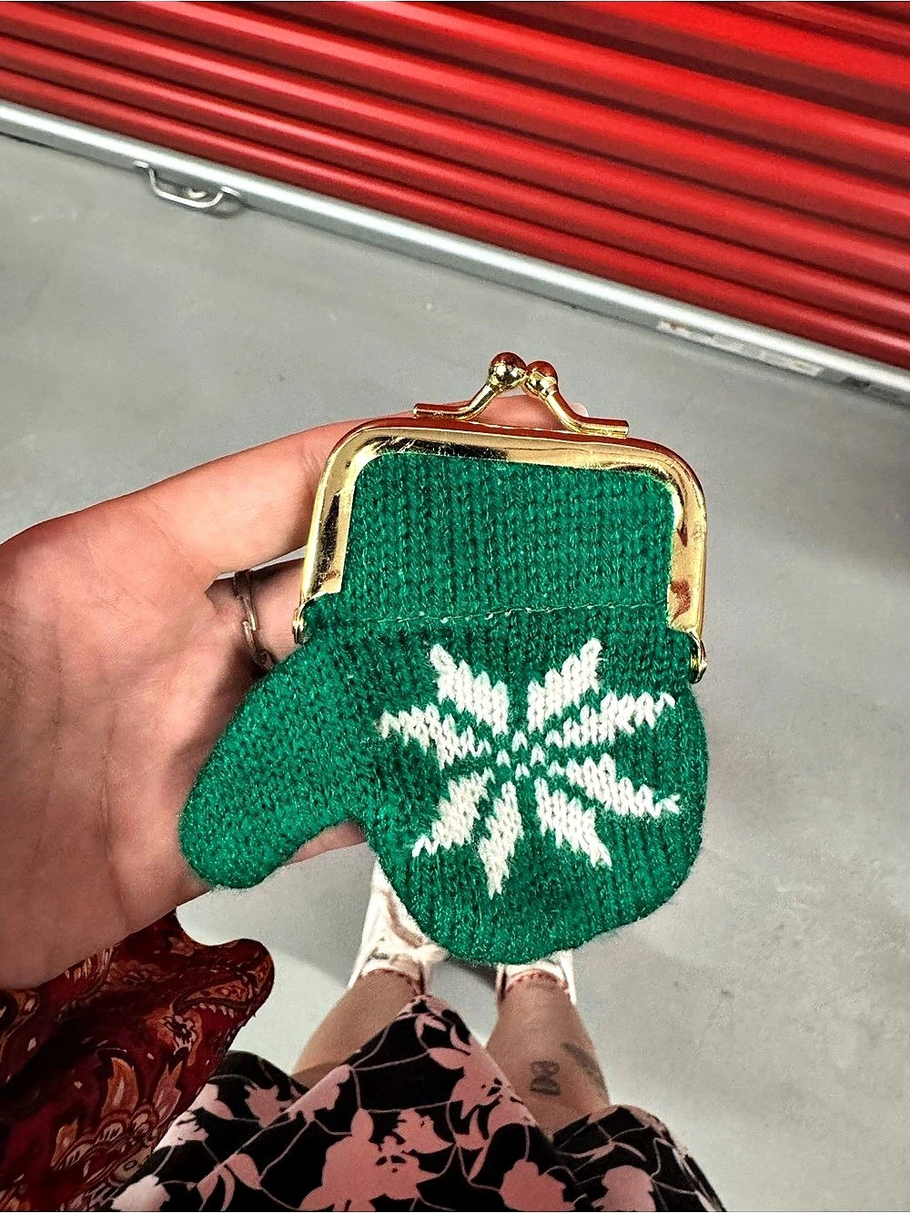 Green Mitten Mini Bag